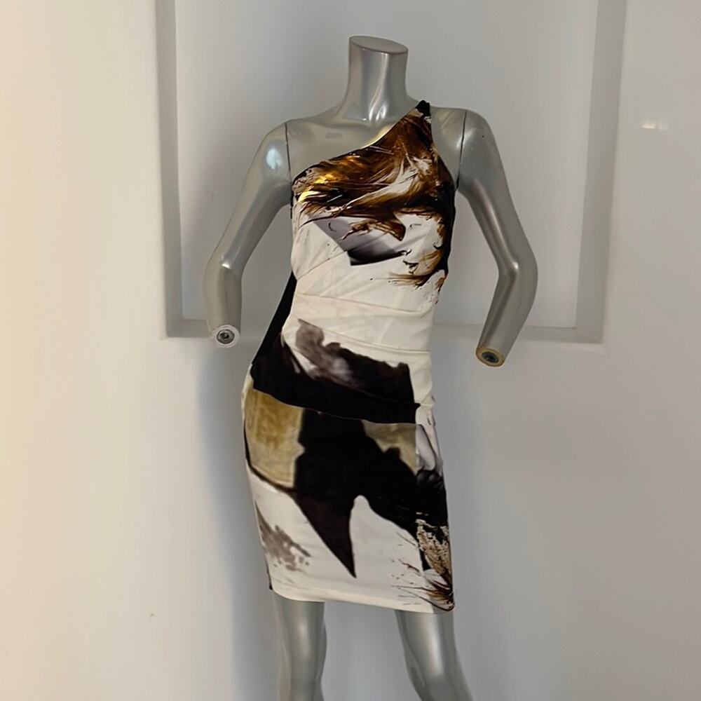 Liakes New York One Shoulder Mini Cocktail Dress Size 2